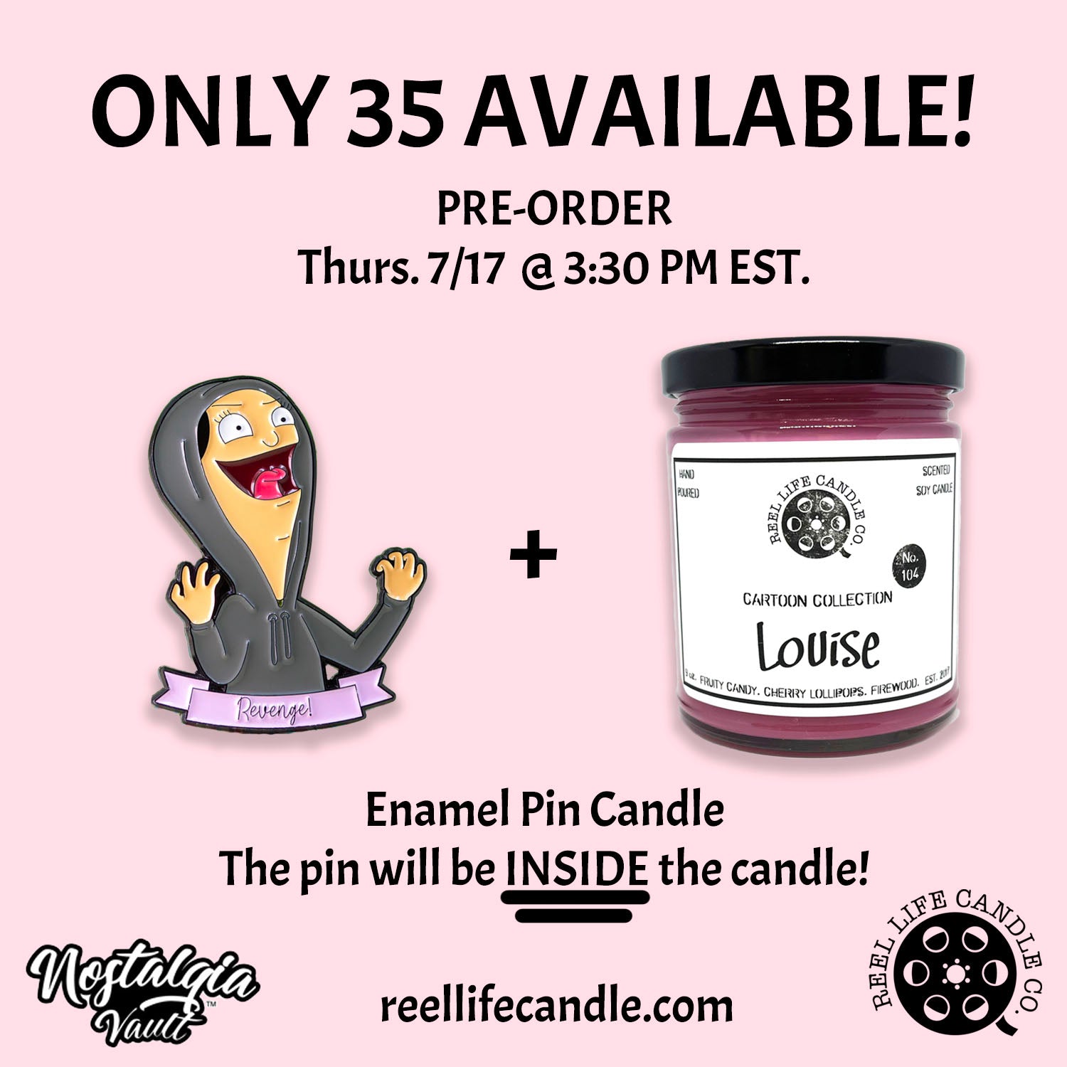 PRE-ORDER Louise Enamel Pin Candle