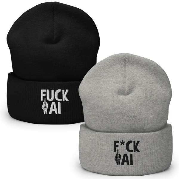 Fuck AI Beanie