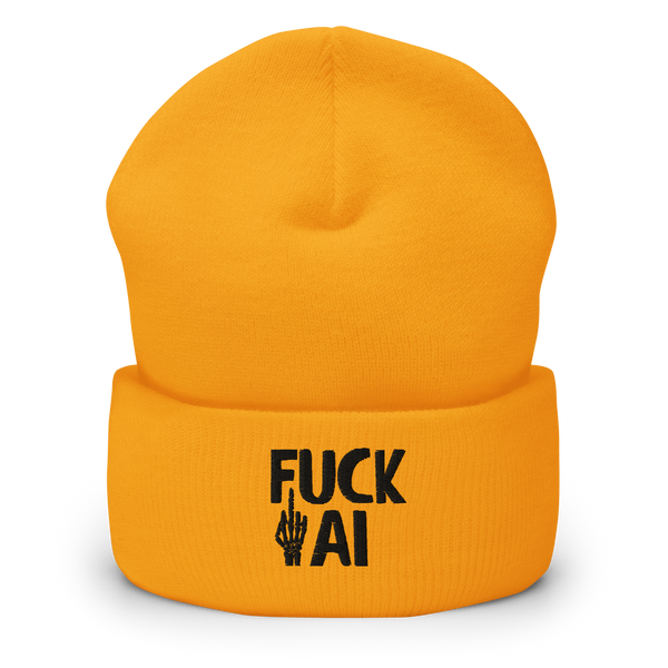 Fuck AI Beanie