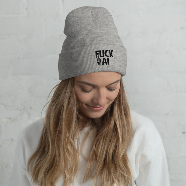 Fuck AI Beanie