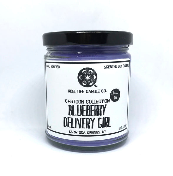 Tina Belcher Bob's Burgers Inspired Soy Candle Blueberry Delivery Girl